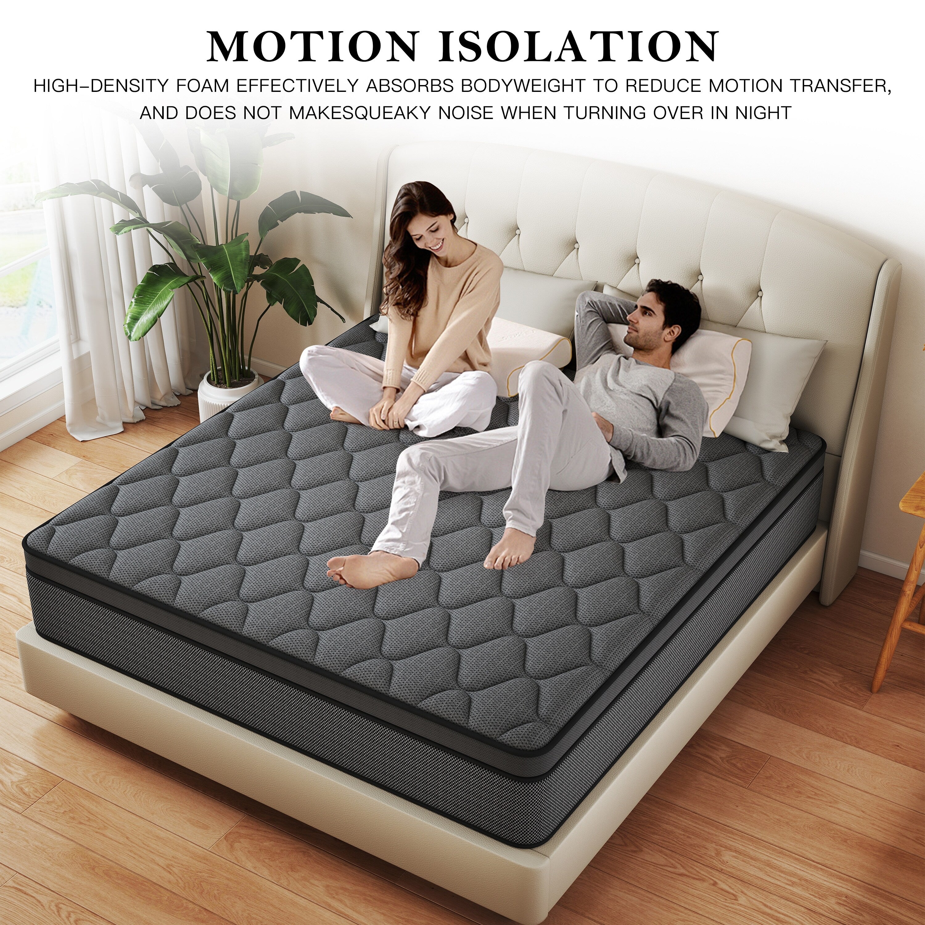 12 Medium Memory Foam Hybrid Mattress in a Box