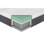 12 Plush Foam Pocket Coils Mattress, Green Tea Gel-Infused Memory Foam Hybrid Mattress in a Box