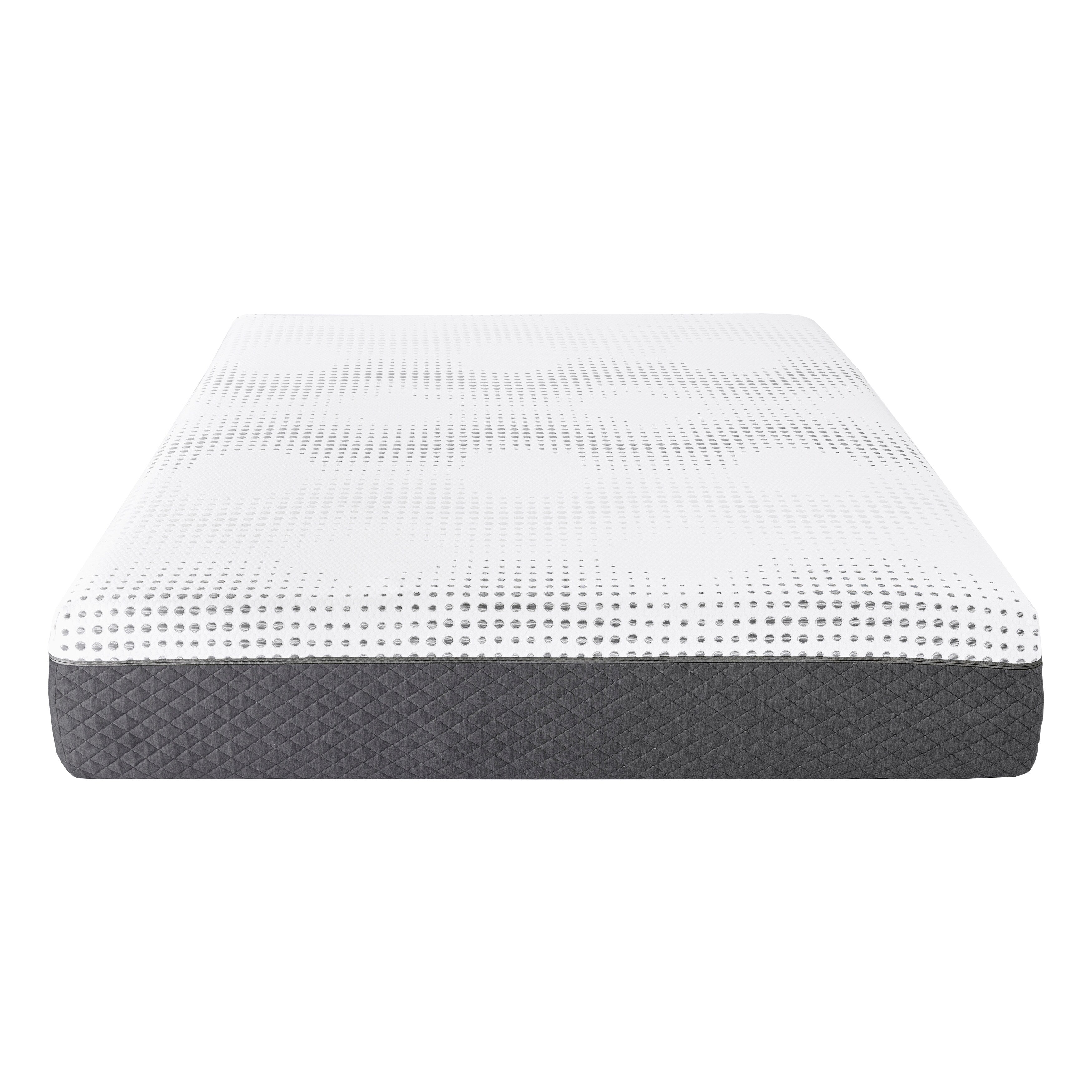 12 Plush Foam Pocket Coils Mattress, Green Tea Gel-Infused Memory Foam Hybrid Mattress in a Box
