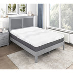 12 Plush Foam Pocket Coils Mattress, Green Tea Gel-Infused Memory Foam Hybrid Mattress in a Box