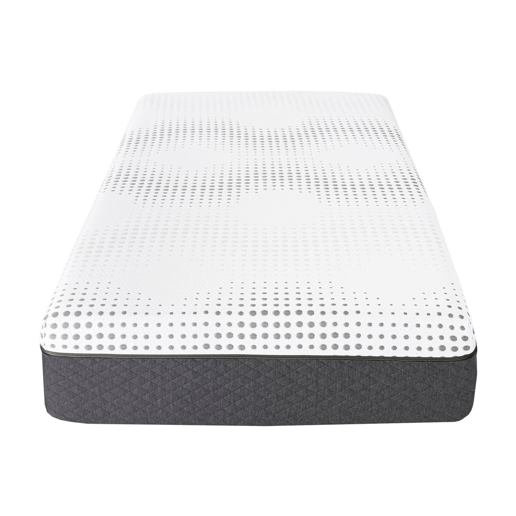 12 Plush Foam Pocket Coils Mattress, Green Tea Gel-Infused Memory Foam Hybrid Mattress in a Box
