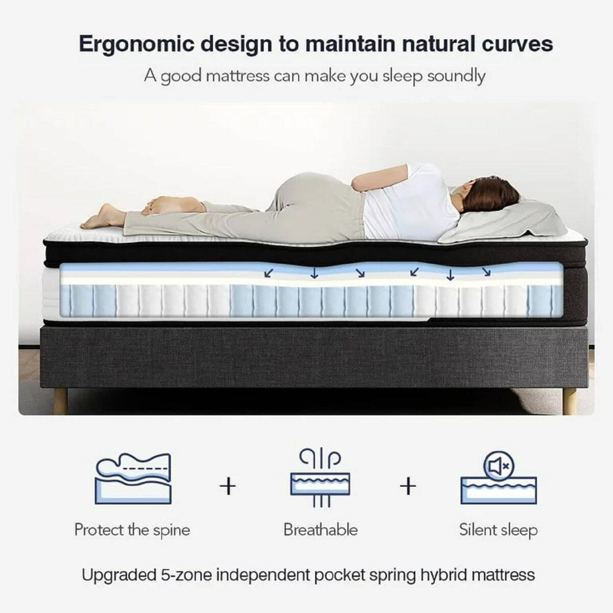 12'' Medium Pillow Top Hybrid Mattress