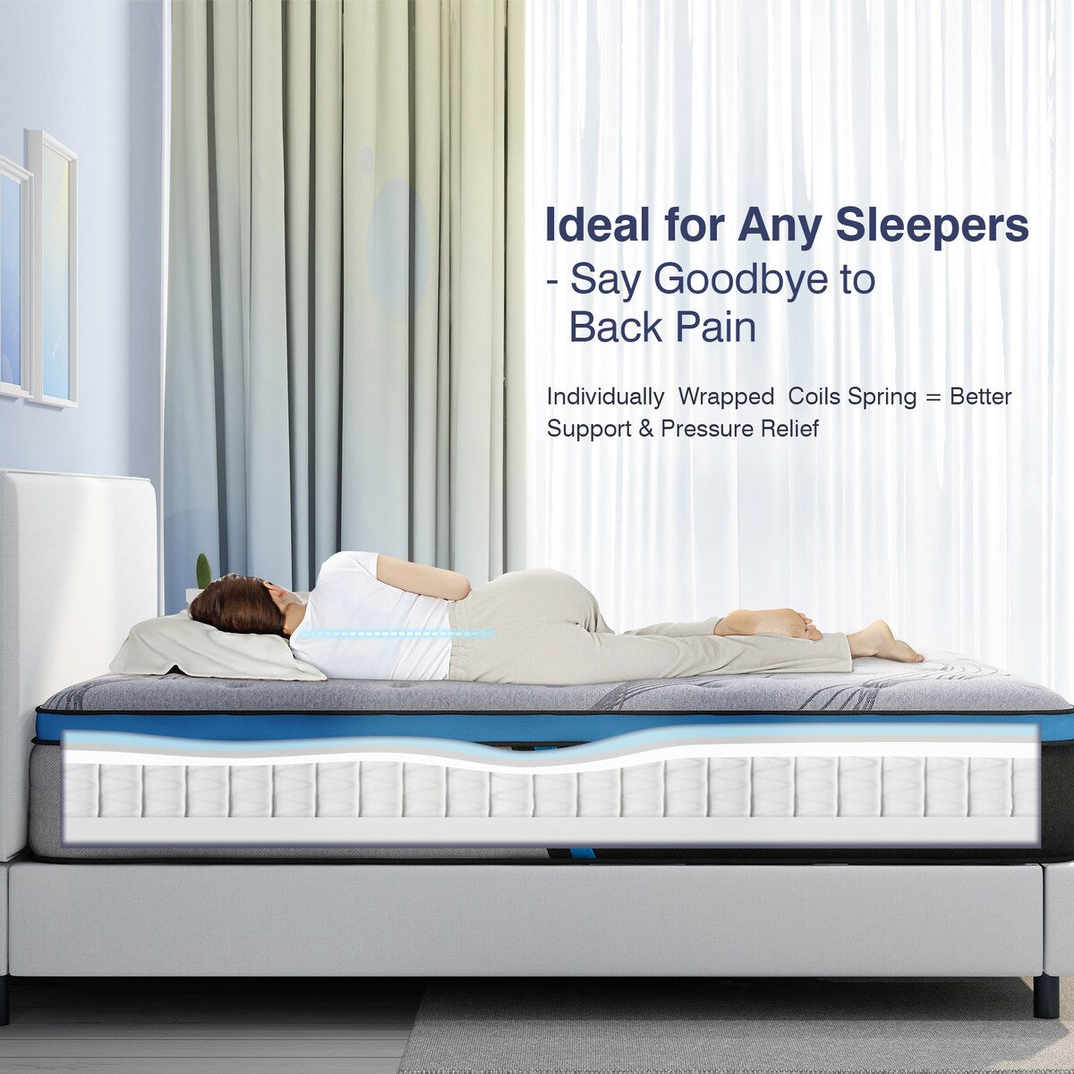 12'' Medium Pillow Top Hybrid Mattress