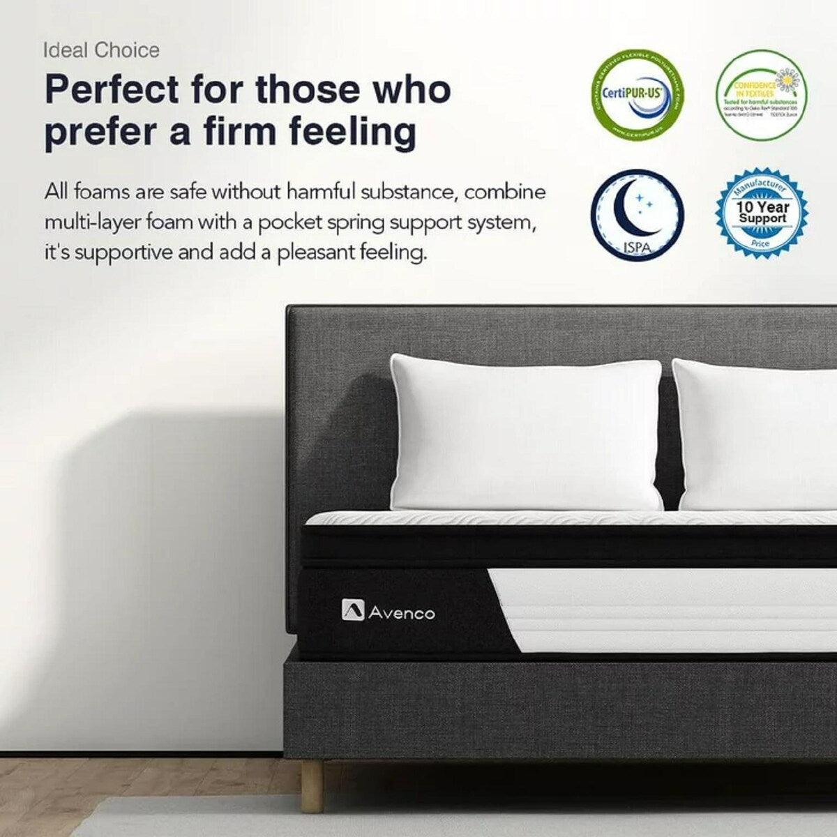 12'' Medium Pillow Top Hybrid Mattress