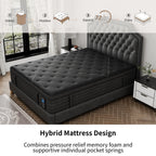 14 Inch Extra Firm Cooling Hybrid Mattress in a Box with Motion Isolation