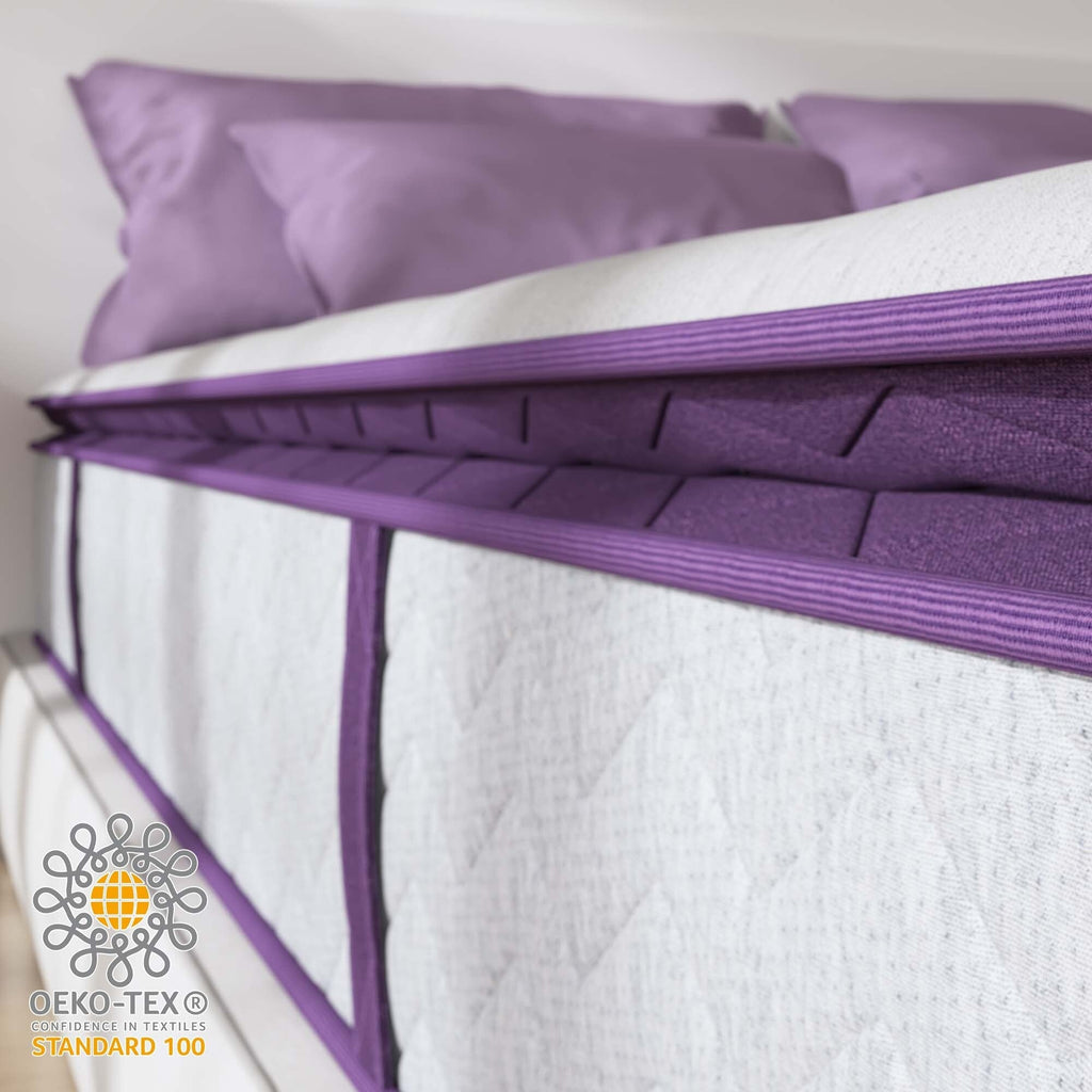 14 Inch Hybrid Queen and King Pillow Top Mattress,Innerspring Edge Support,Breathable and Skin-Friendly ,Low Motion Transfer