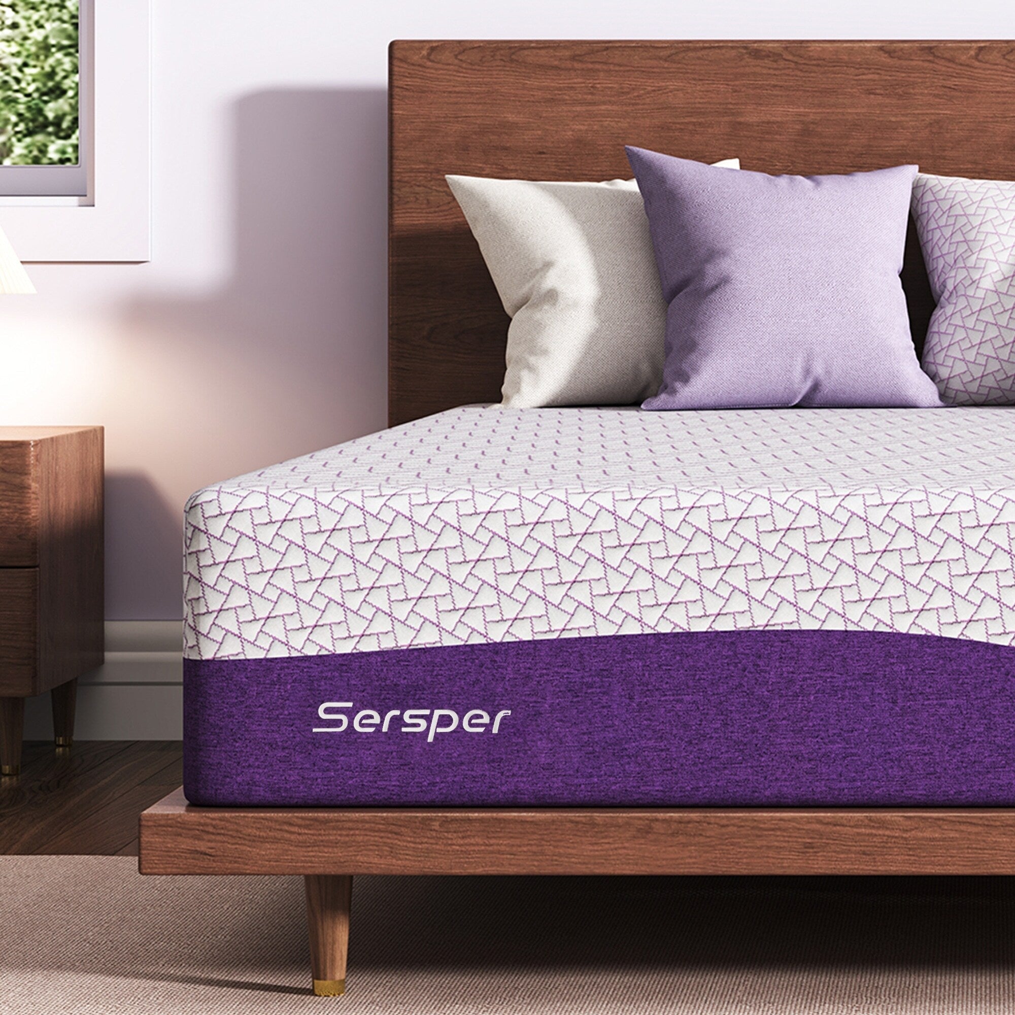 14 Inch Medium Firm Copper Gel Memory Foam Mattress for Back & Pressure Relief - CertiPUR-US Certified