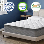 14 in Cooling Gel Memory Foam, Motion Isolating Individually Wrapped Pocket Coil Mattress for Back Pain Relief and Cooling