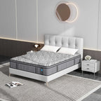 14-inch Euro Top Medium Hybrid Mattress, Memory Foam Mattress in a Box