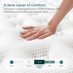 14-inch Medium Firm Gel Memory Foam Mattress with Pocket Spring Hybrid Mattress