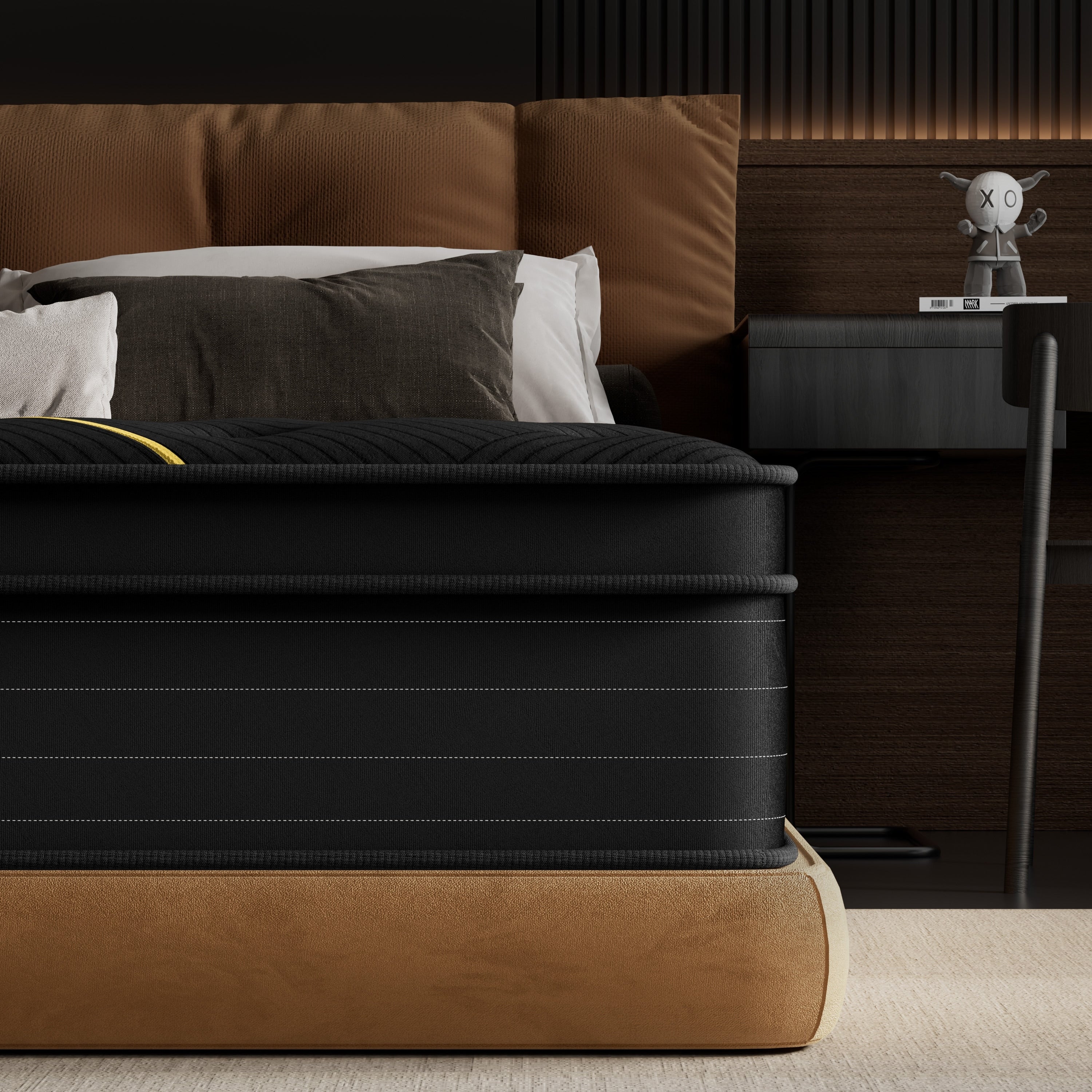 14-inch Plush Gel Memory Foam Mattress with Pocket Spring Hybrid Mattress