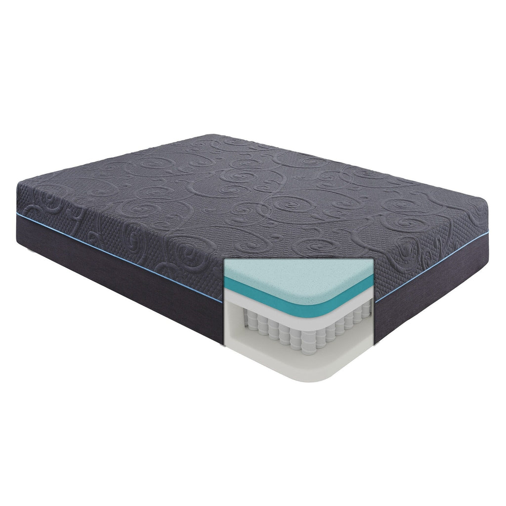 14 Bed Mattress Gel-Infused Memory Foam Hybrid Mattress in a Box