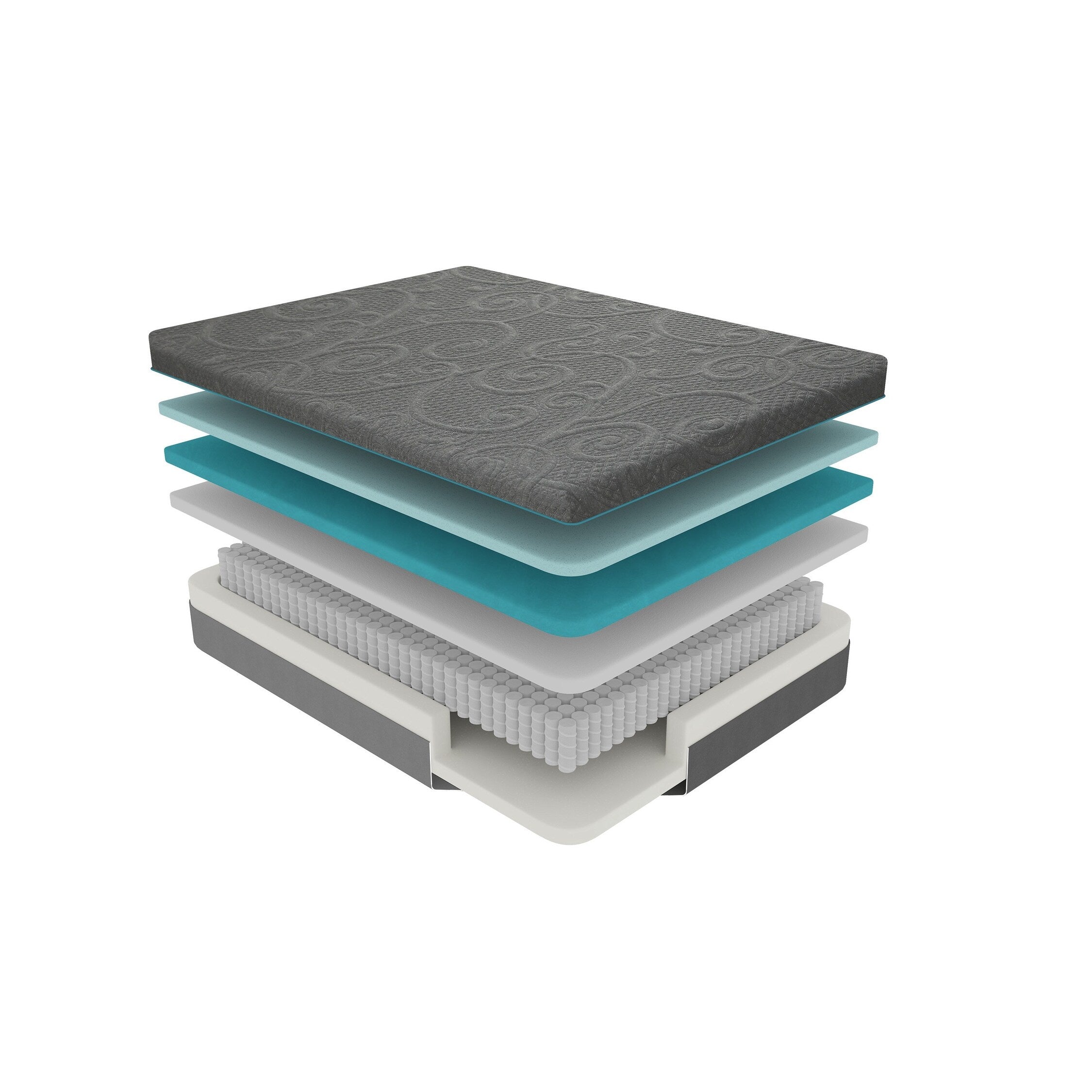 14 Bed Mattress Gel-Infused Memory Foam Hybrid Mattress in a Box