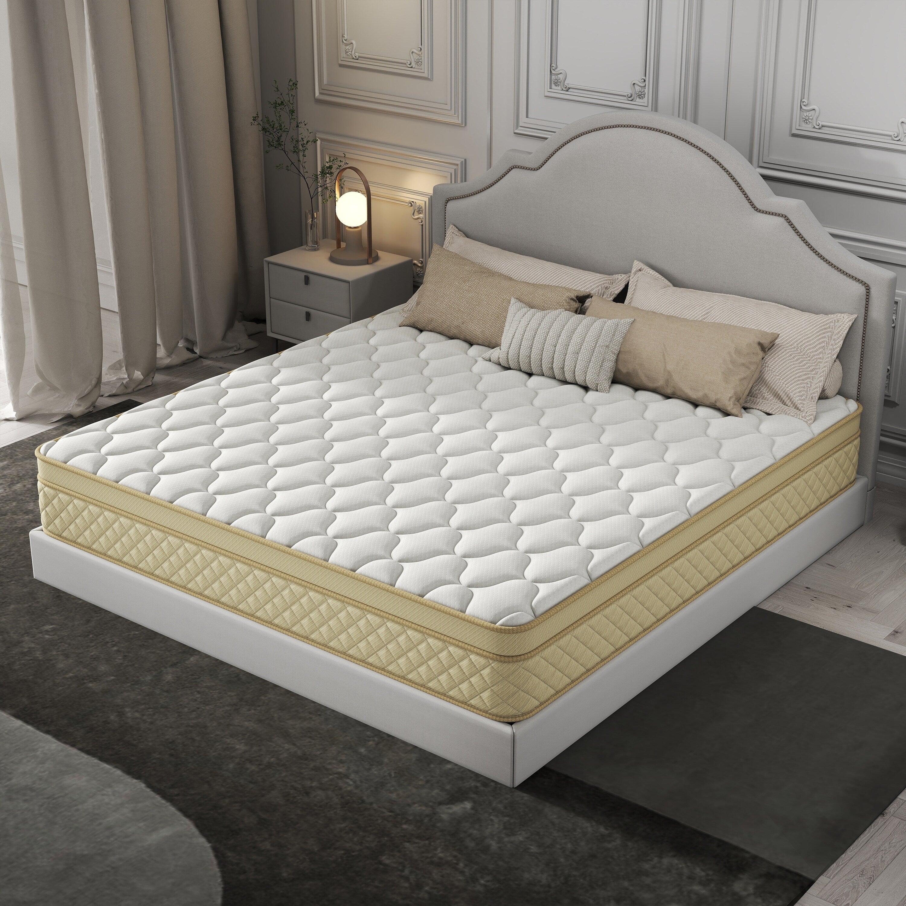 14 Euro Top Medium Memory Foam Hybrid Mattress in a Box
