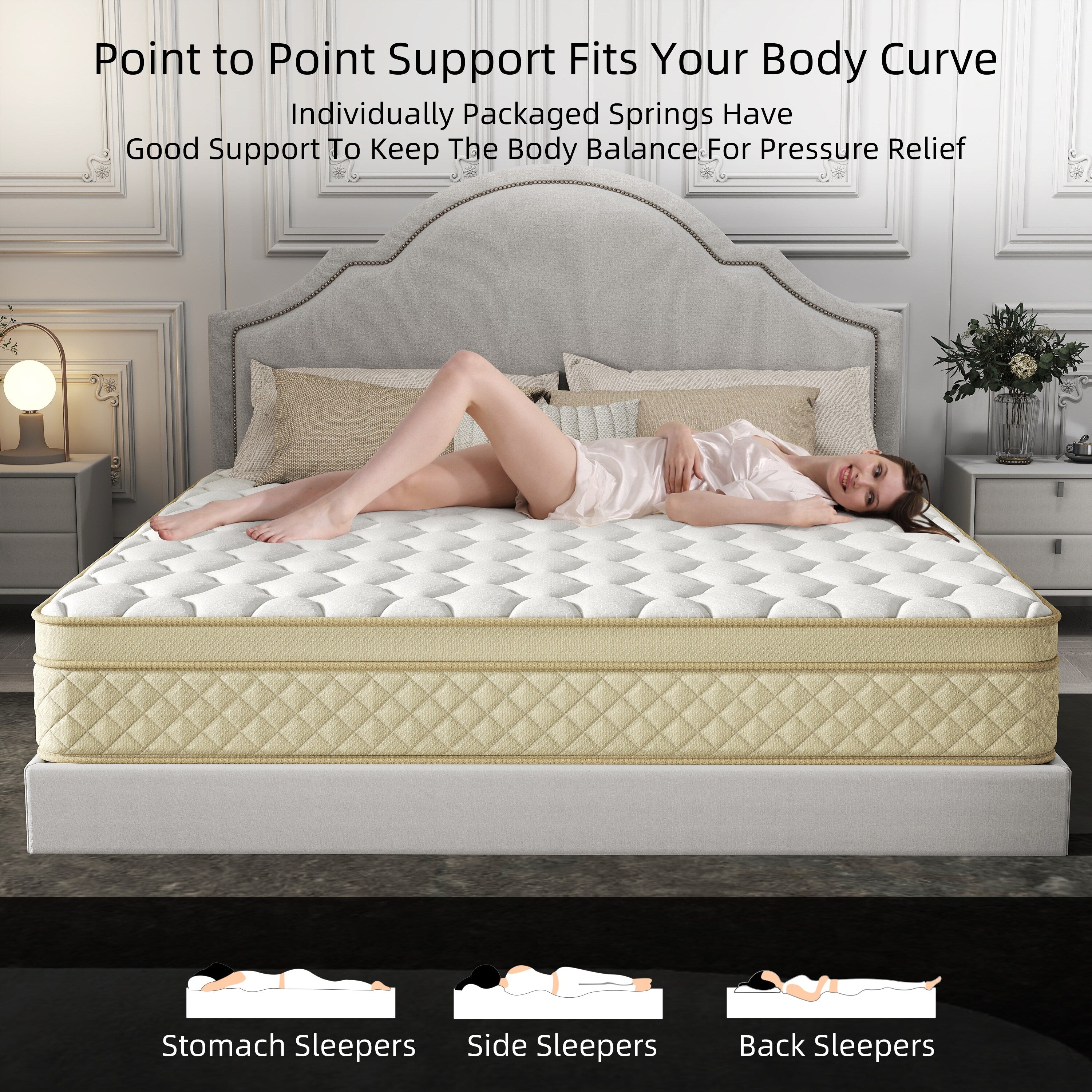 14 Euro Top Medium Memory Foam Hybrid Mattress in a Box