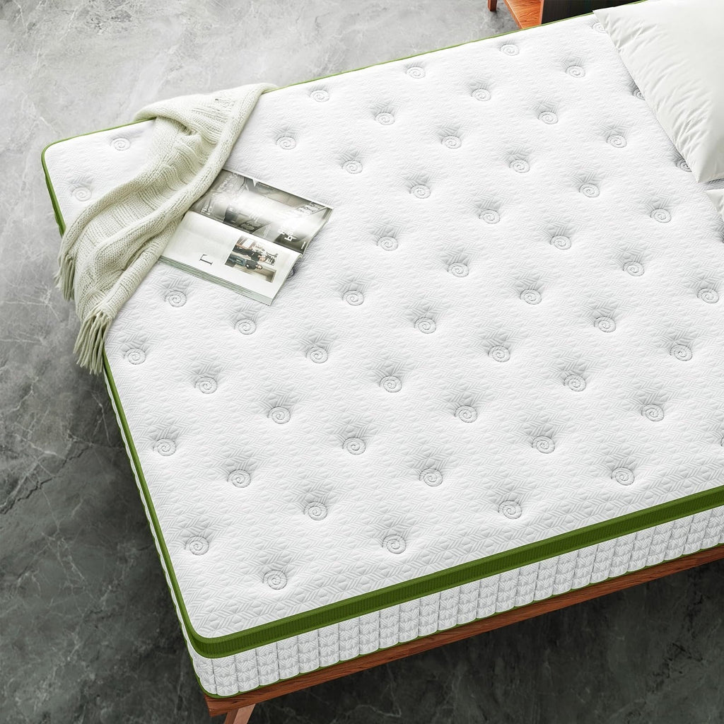 14 Hybrid Mattress in a Box with Gel Memory Foam & Pocket Springs, Pressure Relief & Motion Isolation,CertiPUR-Us Certified