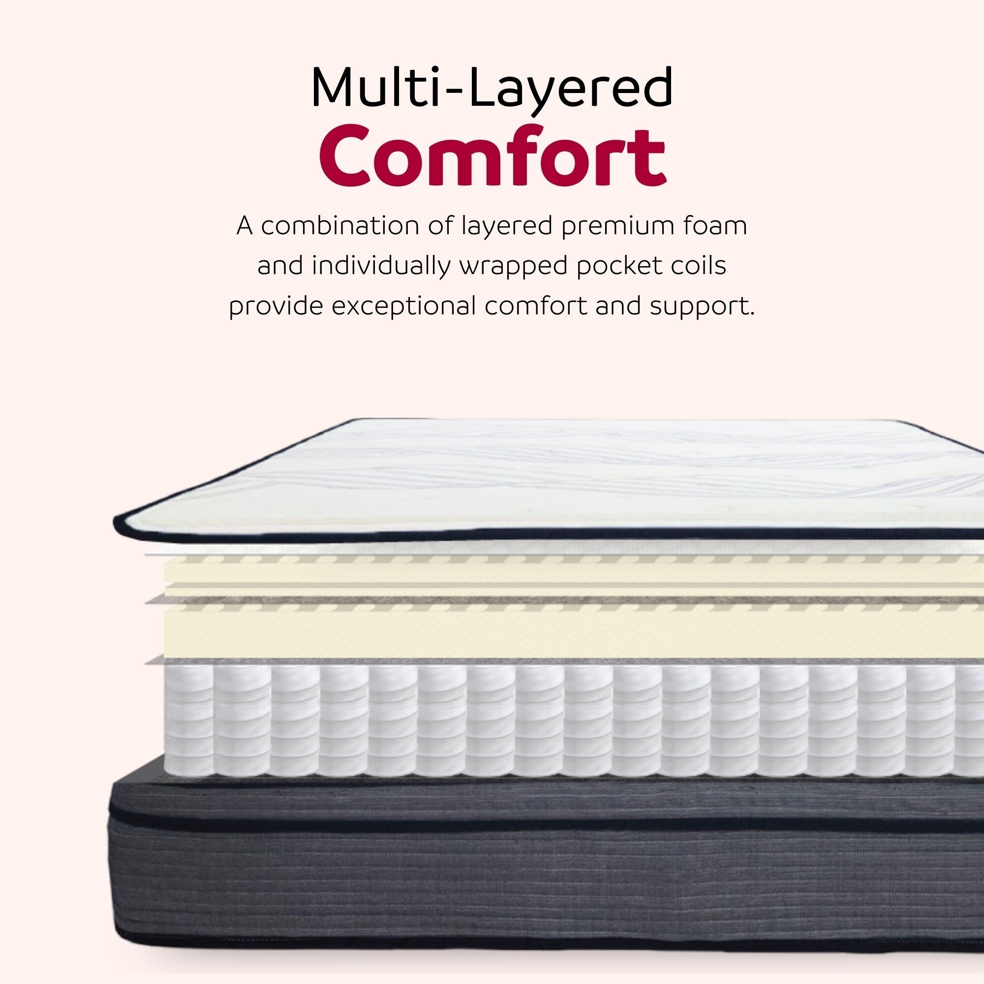 14 Hybrid Plush Foam Soft Polyester Knit Cover Mattress