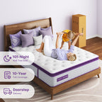 14 Medium Firm Pillow Top Mattress - Bamboo Charcoal Foam, 5-Zone Support, CertiPUR-US? Certified