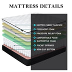 14 Medium Pocket Spring Hybrid Twin Mattress Euro Top