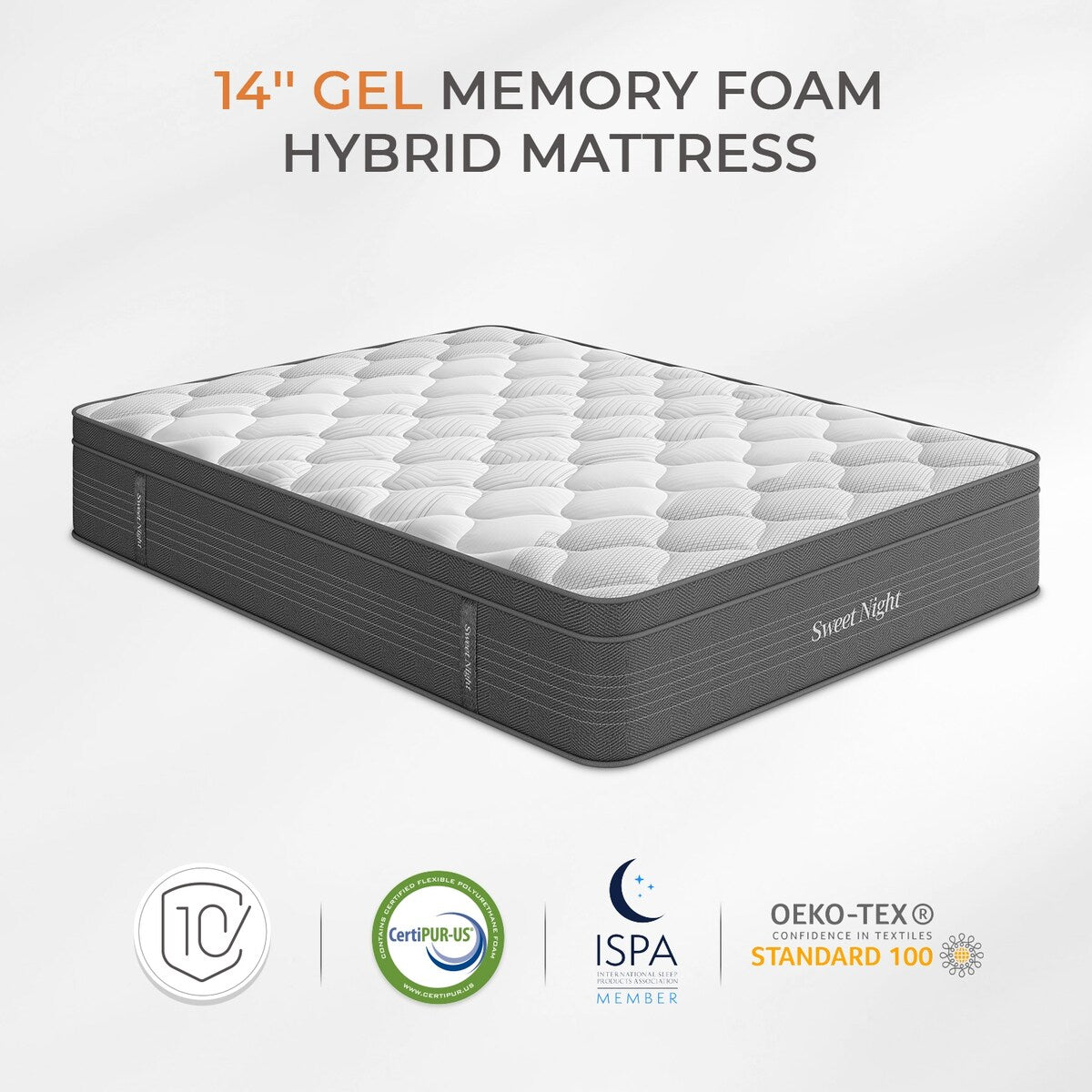 14'' Memory Foam Hybrid Mattress in a Box