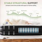 16 in. Twin Air Mattress Inflatable Blow up Portable Camping Bed with Built in Pump