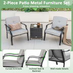 2/4 PCS Patio Furniture Set Outdoor Conversation Sofa Table Set