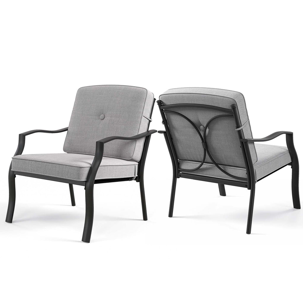 2/4 PCS Patio Furniture Set Outdoor Conversation Sofa Table Set