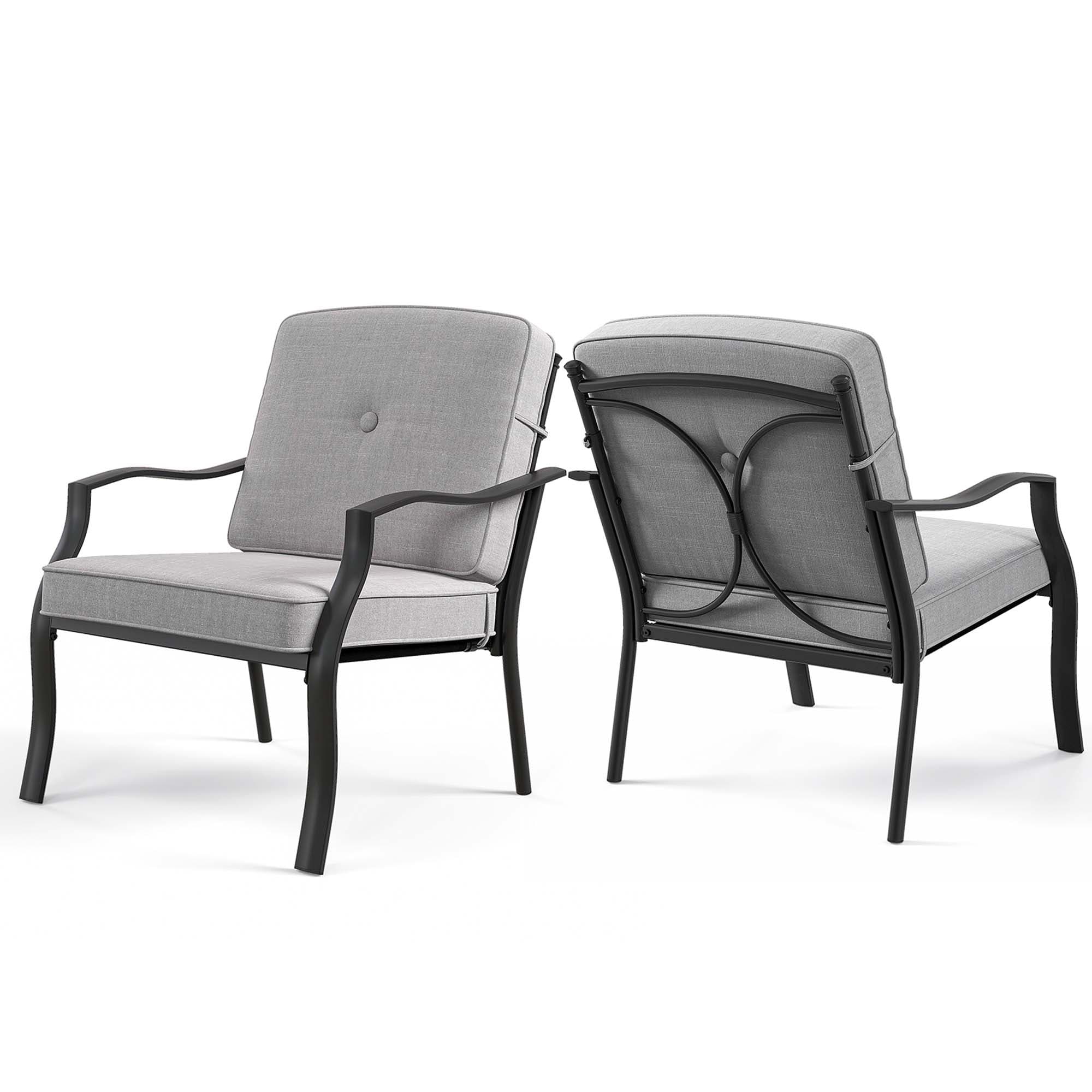2/4 PCS Patio Furniture Set Outdoor Conversation Sofa Table Set