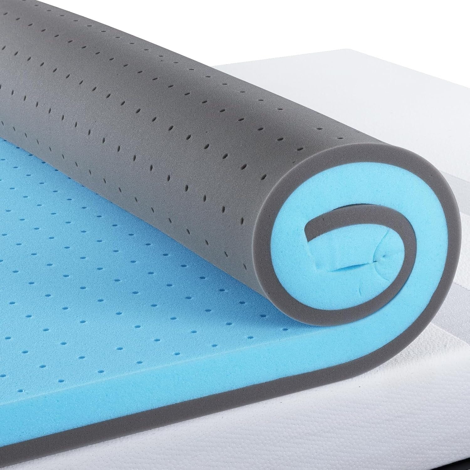 2 Inch Full Gel Memory Foam Topper Cooling Pressure Relief Back Pain CertiPUR