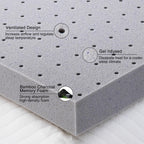 2 Inch Mattress Topper King,Gel Memory Foam Mattress Topper Double Bed Topper for Soft & Cooling Sleep, Pressure Relieve