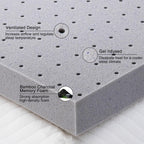 2 Inch Mattress Topper King,Gel Memory Foam Mattress Topper Double Bed Topper for Soft & Cooling Sleep, Pressure Relieve