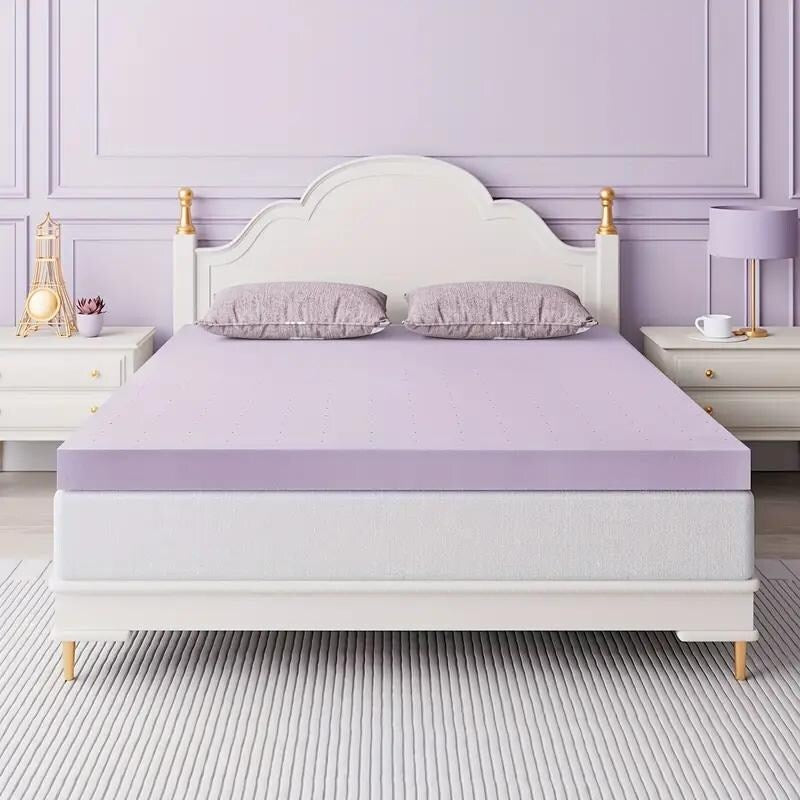 2 Inch Queen Firm Memory Foam Topper Ventilated Cooling Gel Infused High Density