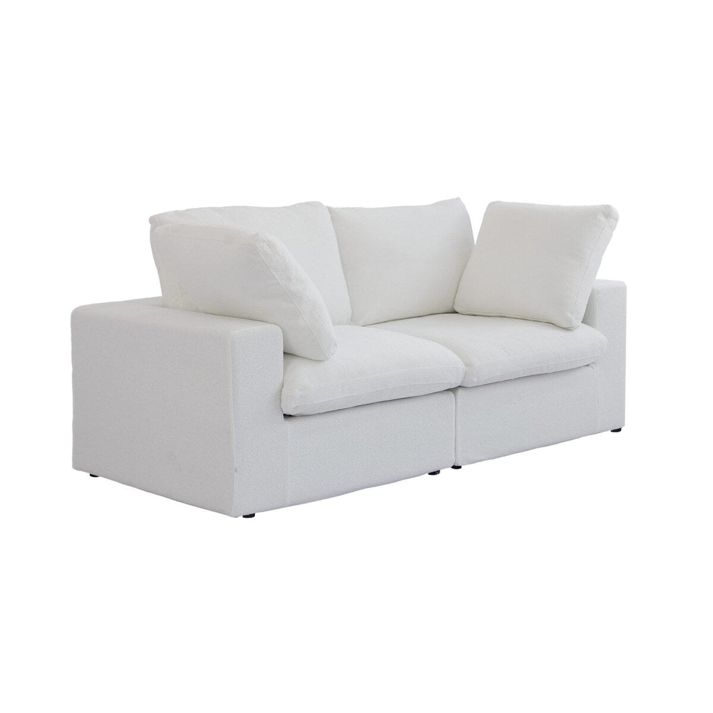 2 Seater Sofa Couch with Pillows for Living Room