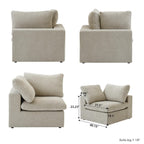 2 Seater Sofa Couch with Pillows for Living Room