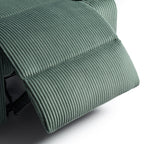 2 Set Corduroy Manual Recliner Glider Club Chair with Footrest