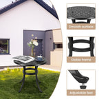 23.22 Round Cast Aluminum Outdoor Bistro Table，Mosaic Outdoor Round Side Table