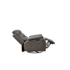 240Â° Swivel Recliner Chair with Dual Motor, Power Headrest, Infinite Recline Positions, USB Charging Ports, and Footrest