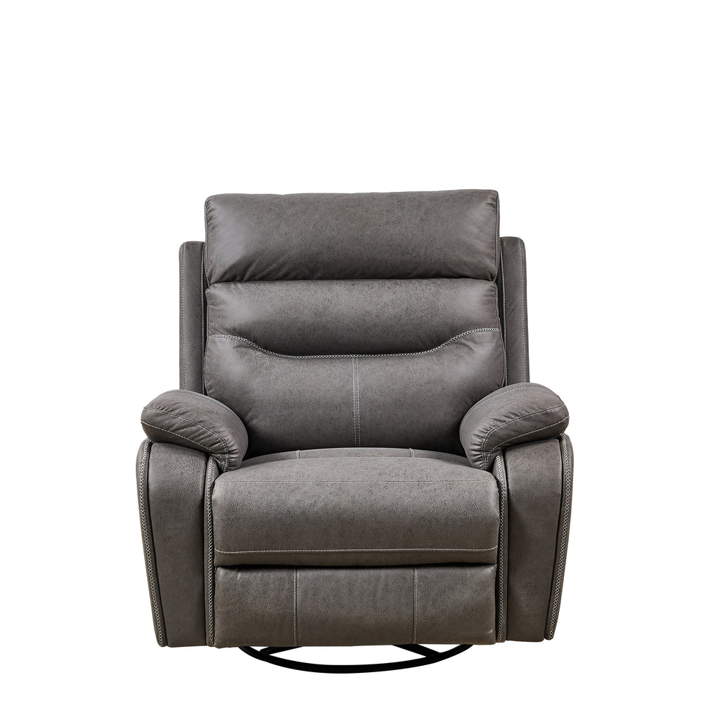 240Â° Swivel Recliner Chair with Dual Motor, Power Headrest, Infinite Recline Positions, USB Charging Ports, and Footrest
