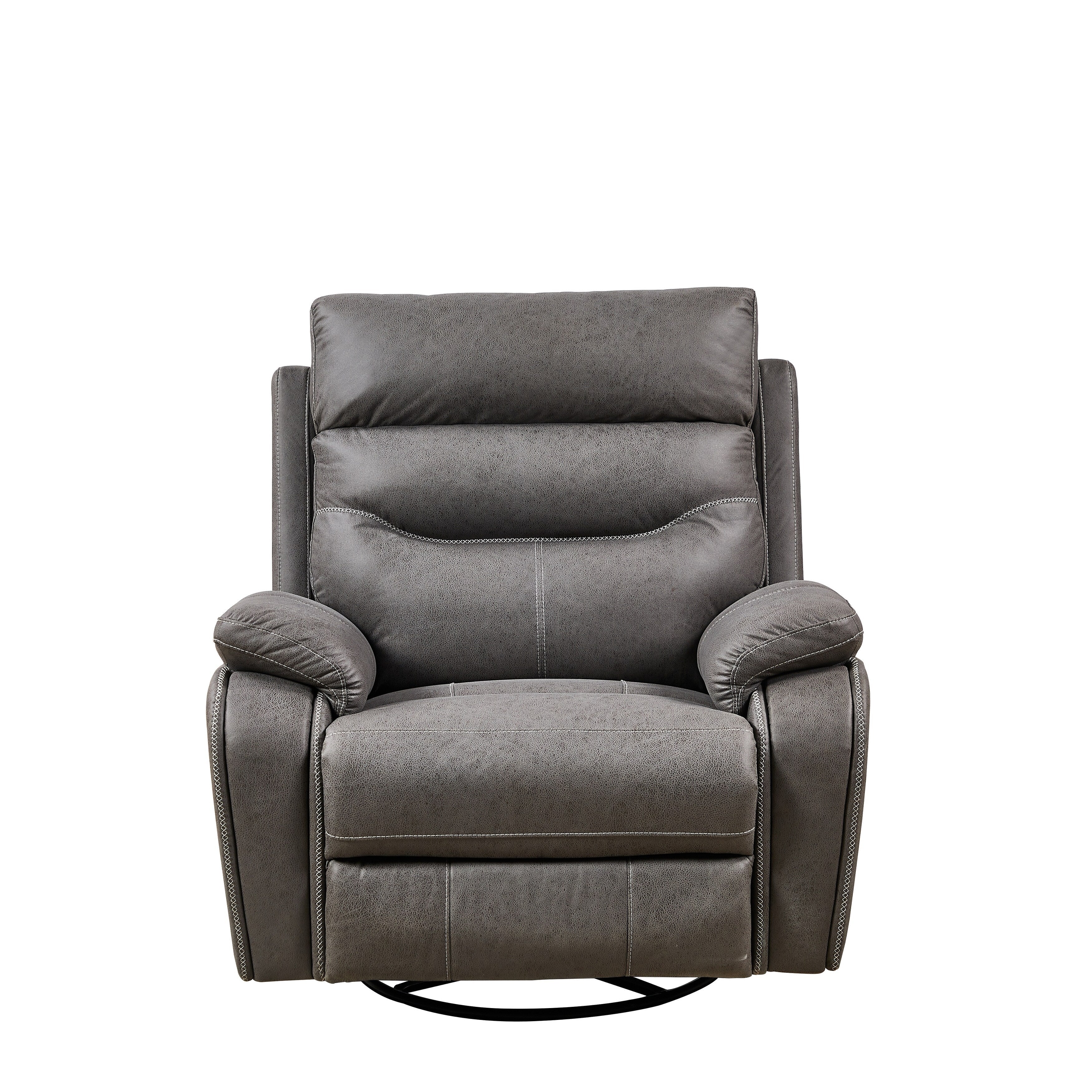 240Â° Swivel Recliner Chair with Dual Motor, Power Headrest, Infinite Recline Positions, USB Charging Ports, and Footrest