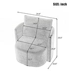 29.9inch Accent Barrel Armchair