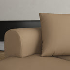 3-5 Seater Couch Comfy Upholstered Sofa with 3 Pcs Soft Pillows