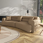 3-5 Seater Couch Comfy Upholstered Sofa with 3 Pcs Soft Pillows