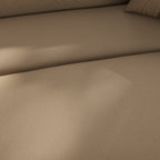 3-5 Seater Couch Comfy Upholstered Sofa with 3 Pcs Soft Pillows
