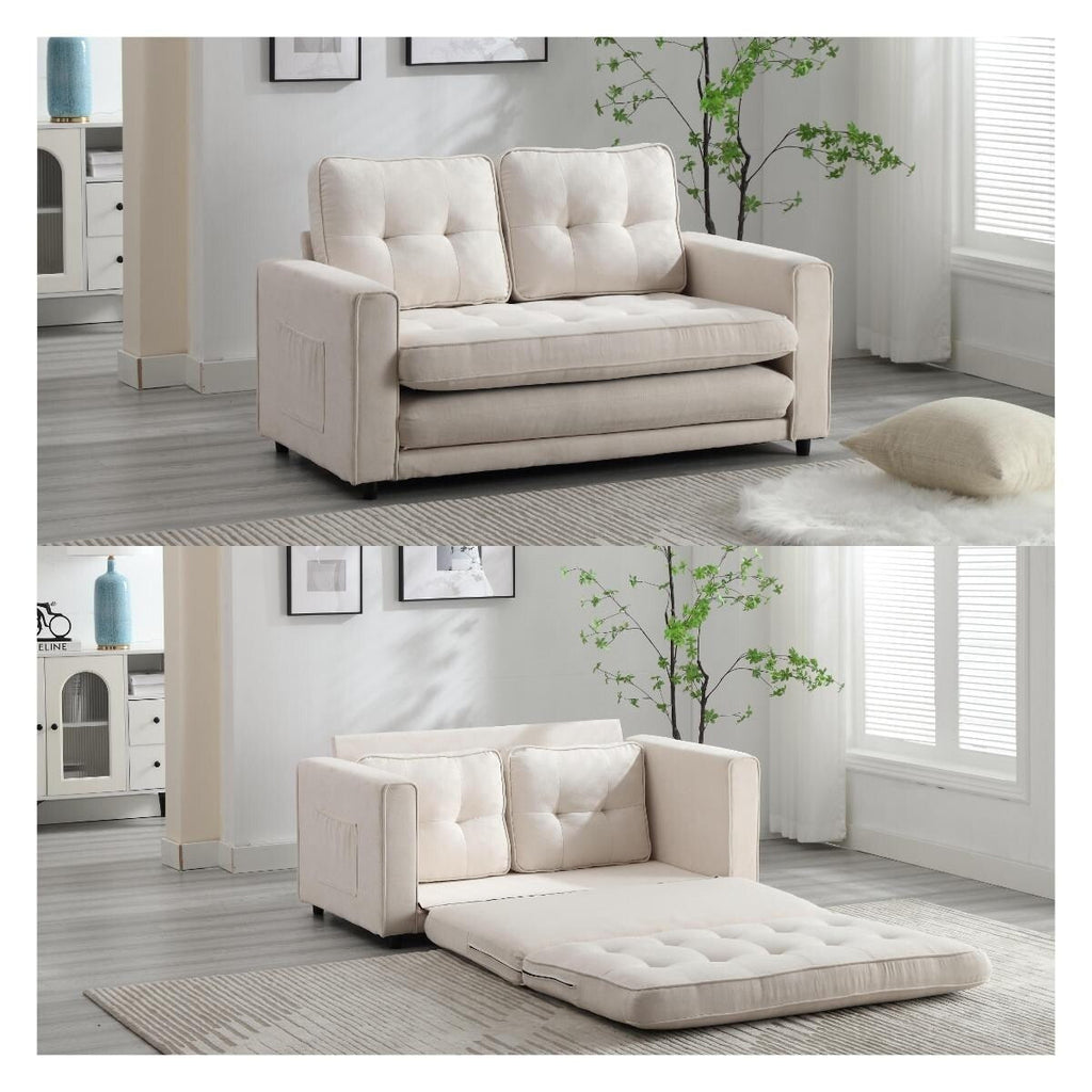 3 Fold Convertible Futon Couch Sleeper Sofa Bed