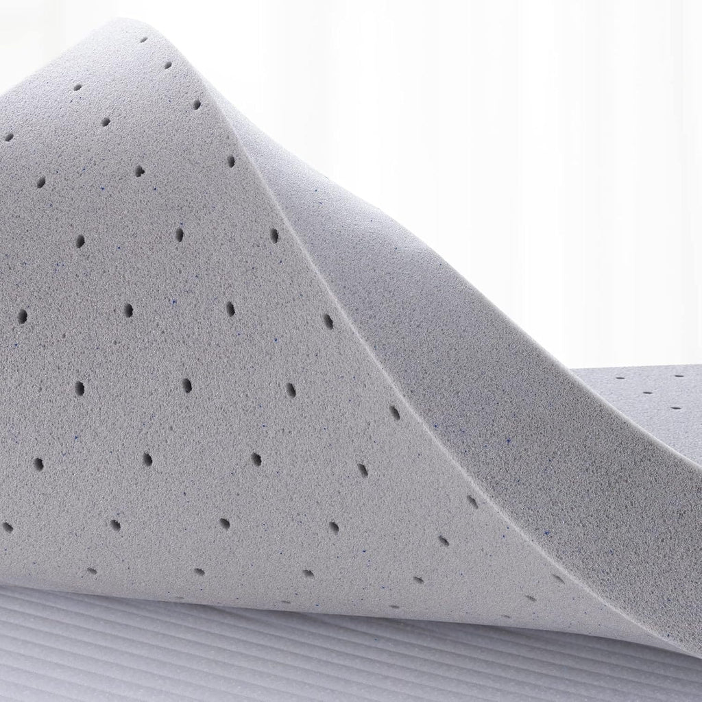 3 Inch Mattress Topper Queen,Gel Memory Foam Mattress Topper Double Bed Topper for Soft & Cooling Sleep, Pressure Relieve