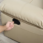 3-PC Bonded Leather Reclining Sofa Loveseat and Chair Living Room Set