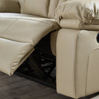 3-PC Bonded Leather Reclining Sofa Loveseat and Chair Living Room Set