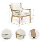 3-Piece Aluminum Patio Conversation Set with End Table and Cushions