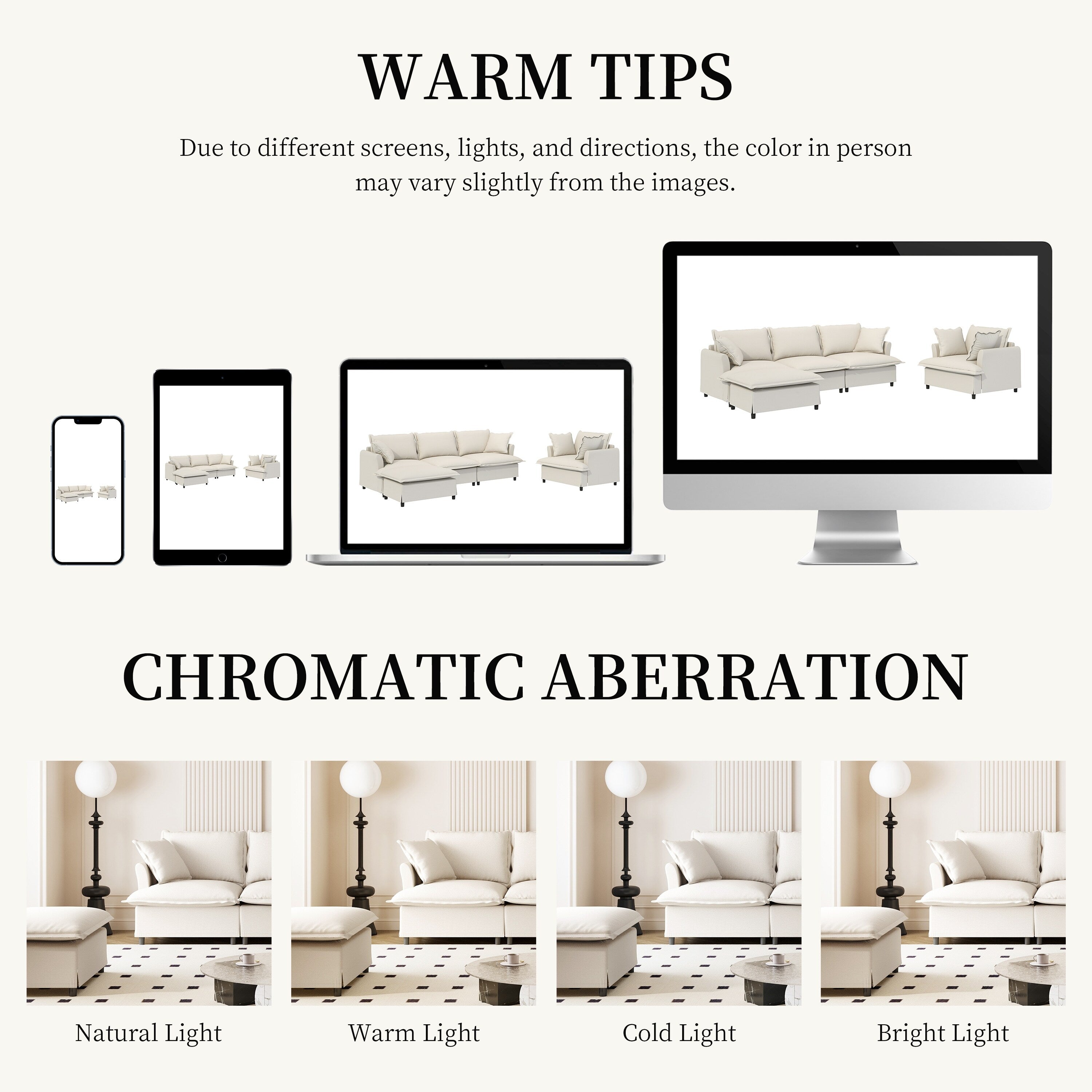 3 Piece Living Room Sofa Set,Modular L Shaped Chenille Sectional Couch,Upholstered 3 Seater Sofa & Armchair & Movable Ottoman