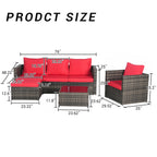 3 Pieces Patio Furniture Set